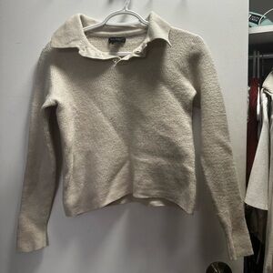 Beige merino wool sweater